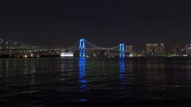 Japonya 'da Gökkuşağı Köprüsü, Tokyo Gece Manzarası