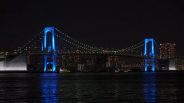 Japonya 'da Gökkuşağı Köprüsü, Tokyo Gece Manzarası