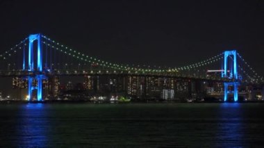 Japonya 'da Gökkuşağı Köprüsü, Tokyo Gece Manzarası