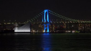 Japonya 'da Gökkuşağı Köprüsü, Tokyo Gece Manzarası