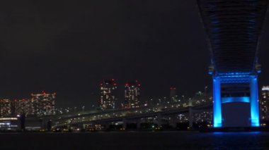 Japonya 'da Gökkuşağı Köprüsü, Tokyo Gece Manzarası