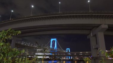 Japonya 'da Gökkuşağı Köprüsü, Tokyo Gece Manzarası