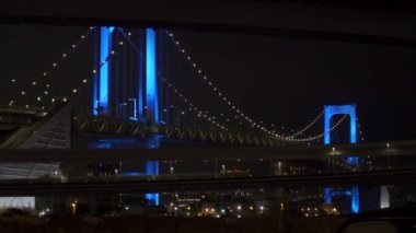 Japonya 'da Gökkuşağı Köprüsü, Tokyo Gece Manzarası