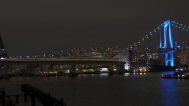 Japonya 'da Gökkuşağı Köprüsü, Tokyo Gece Manzarası