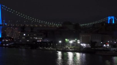Japonya 'da Gökkuşağı Köprüsü, Tokyo Gece Manzarası