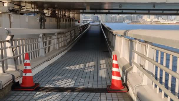 Ponte Arco Íris Tóquio Promenade — Vídeo de Stock