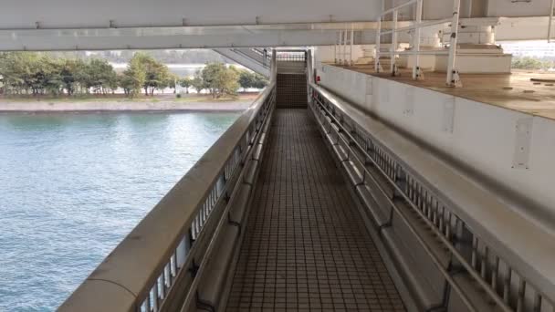 Ponte Arco Íris Tóquio Promenade — Vídeo de Stock