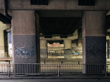 Shibuya Japonya 'da, Tokyo Gece Manzarası