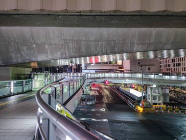 Shibuya Japonya 'da, Tokyo Gece Manzarası