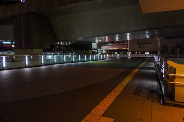 Shibuya Japonya 'da, Tokyo Gece Manzarası