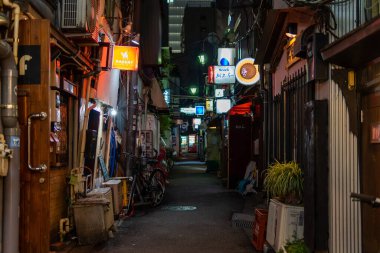 Shinjuku Japonya 'da, Tokyo Gece Manzarası