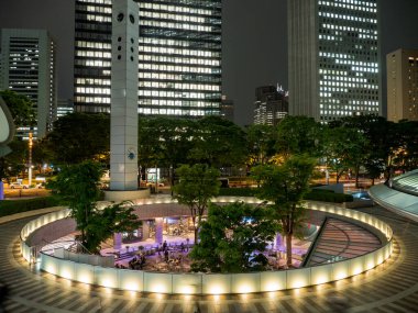 Shinjuku Japonya 'da, Tokyo Gece Manzarası