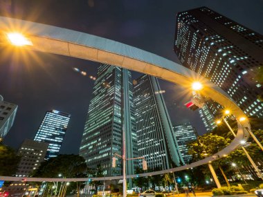 Shinjuku Japonya 'da, Tokyo Gece Manzarası