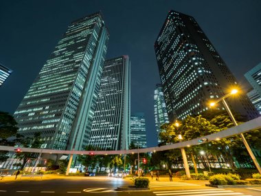 Shinjuku Japonya 'da, Tokyo Gece Manzarası