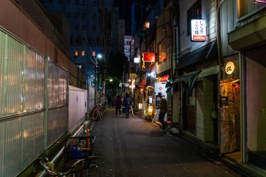 Shinjuku Japonya 'da, Tokyo Gece Manzarası