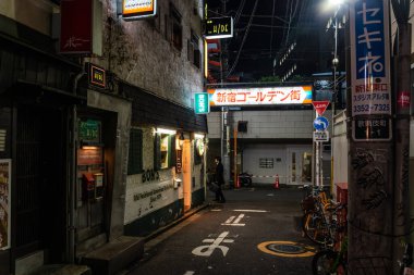 Shinjuku Japonya 'da, Tokyo Gece Manzarası