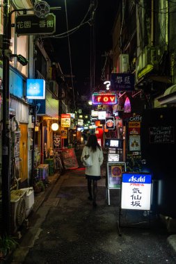 Shinjuku Japonya 'da, Tokyo Gece Manzarası