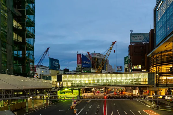 Shibuya Japonya Tokyo Gece Manzarası — Stok fotoğraf