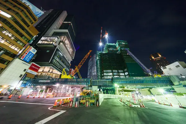 Shibuya Japánban Tokyo Night View — Stock Fotó