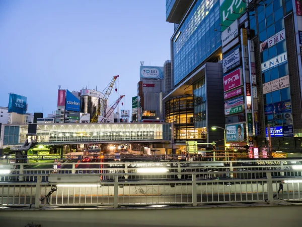 Shibuya Japón Tokio Vista Nocturna — Foto de Stock