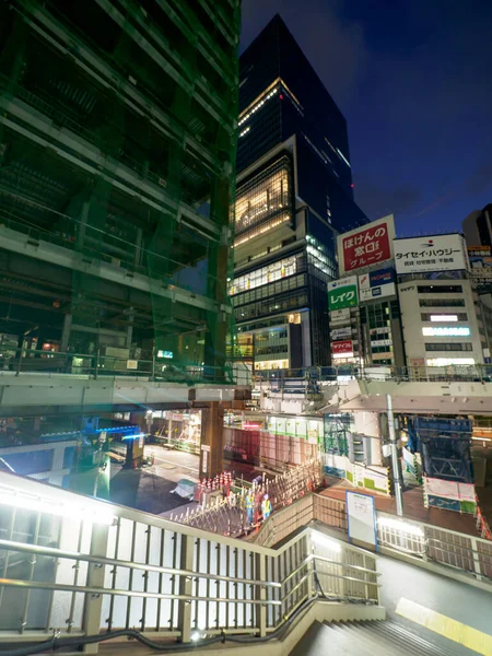 日本の渋谷 東京の夜景 — ストック写真