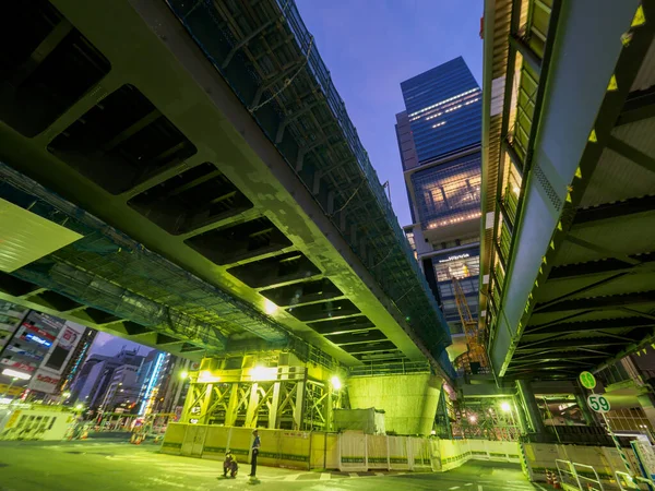 Shibuya Japonya Tokyo Gece Manzarası — Stok fotoğraf