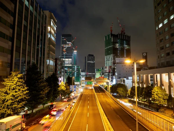 Shibuya Japonii Tokyo Night View — Zdjęcie stockowe