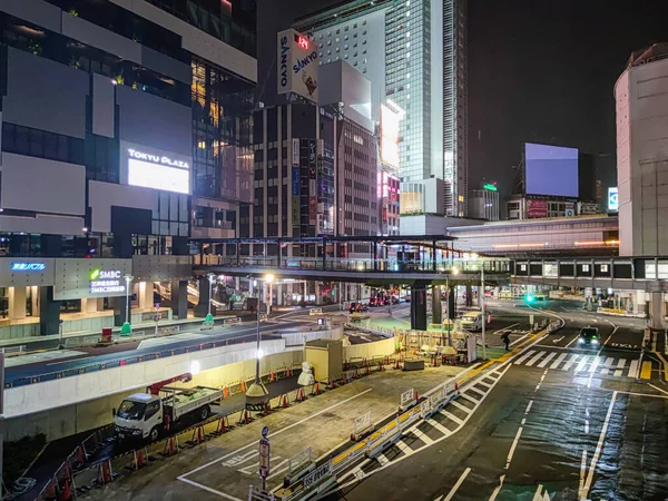 Shibuya Japánban Tokyo Night View — Stock Fotó