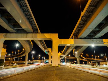 Japonya Tokyo Kavşağı Gece Görünümü