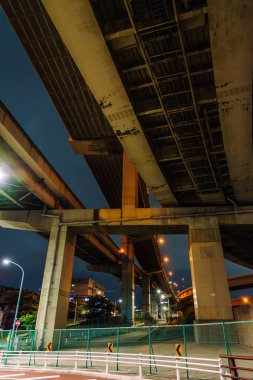 Japonya Tokyo Kavşağı Gece Görünümü