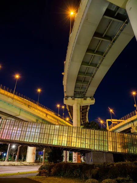 Japón Tokyo Junction Vista Nocturna —  Fotos de Stock