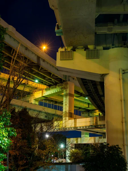 Japon Tokyo Junction Vue Nuit — Photo