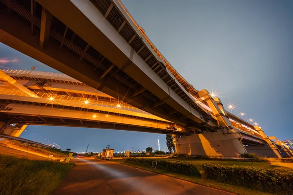 日本东京交界处夜景 — 图库照片