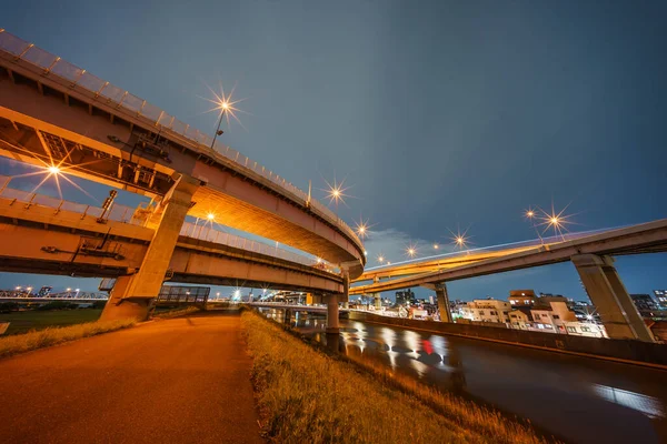 Japan Tokyo Junction Night View — Stock Photo, Image