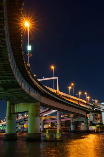 Japonsko Tokyo Junction Night View — Stock fotografie