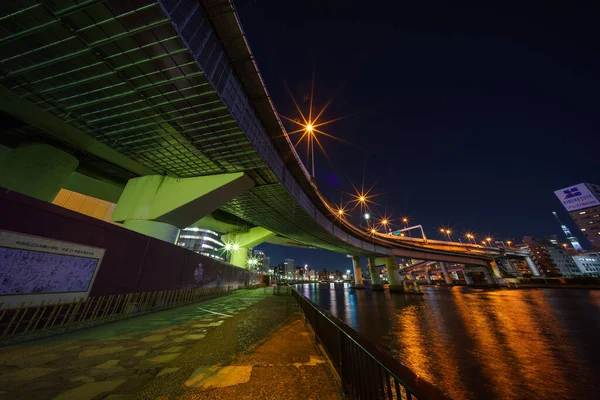 Japonsko Tokyo Junction Night View — Stock fotografie