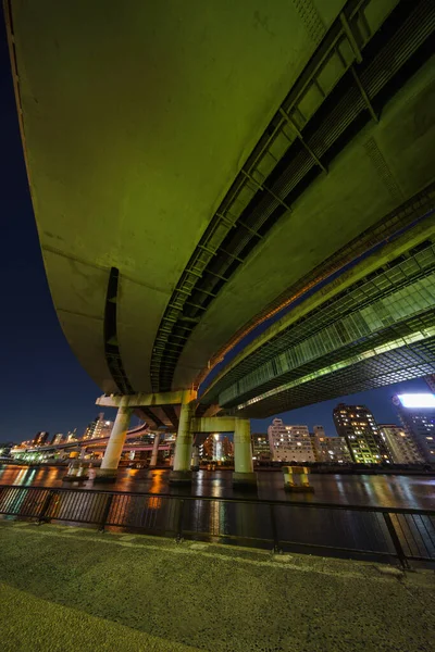 Japonya Tokyo Kavşağı Gece Görünümü