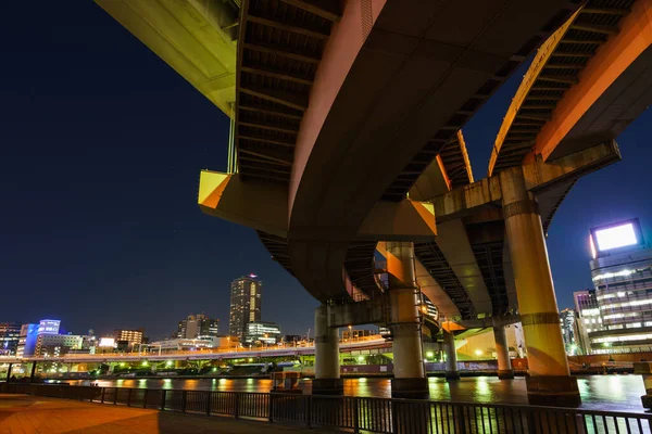 Japon Tokyo Junction Vue Nuit — Photo