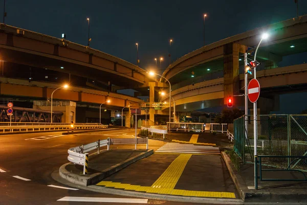 Japonsko Tokyo Junction Night View — Stock fotografie