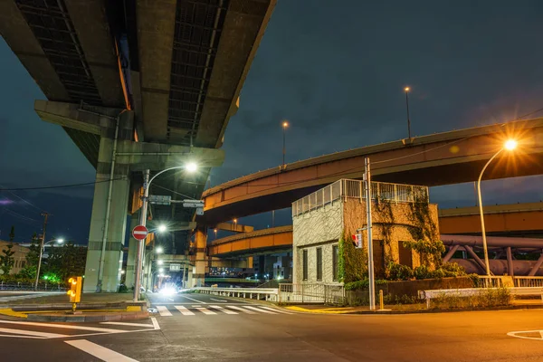 Japón Tokyo Junction Vista Nocturna — Foto de Stock