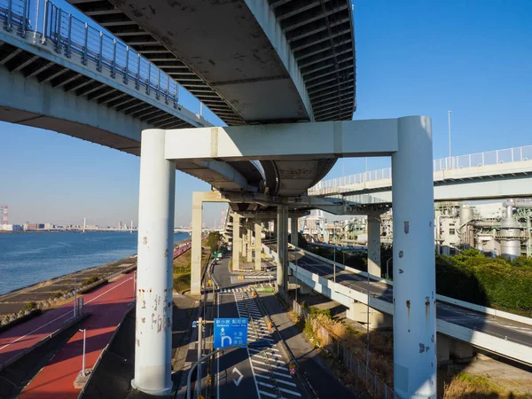 Japonya Kavşak Tokyo Peyzaj — Stok fotoğraf