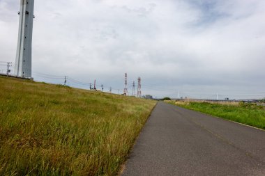 Tokyo Arakawa nehir yatağı manzarası