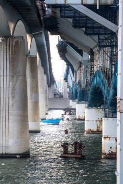 Tokyo Arakawa nehir yatağı manzarası