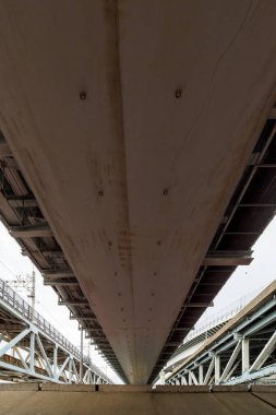 Tokyo Arakawa nehir yatağı manzarası