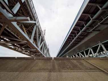 Tokyo Arakawa nehir yatağı manzarası