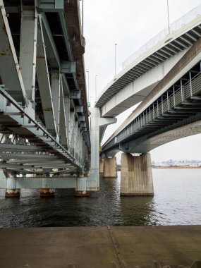 Tokyo Arakawa nehir yatağı manzarası