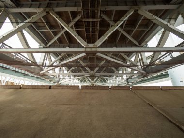 Tokyo Arakawa nehir yatağı manzarası