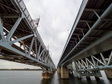 Tokyo Arakawa nehir yatağı manzarası