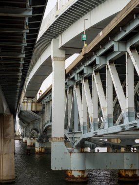 Tokyo Arakawa nehir yatağı manzarası