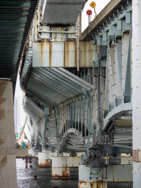 Tokyo Arakawa nehir yatağı manzarası